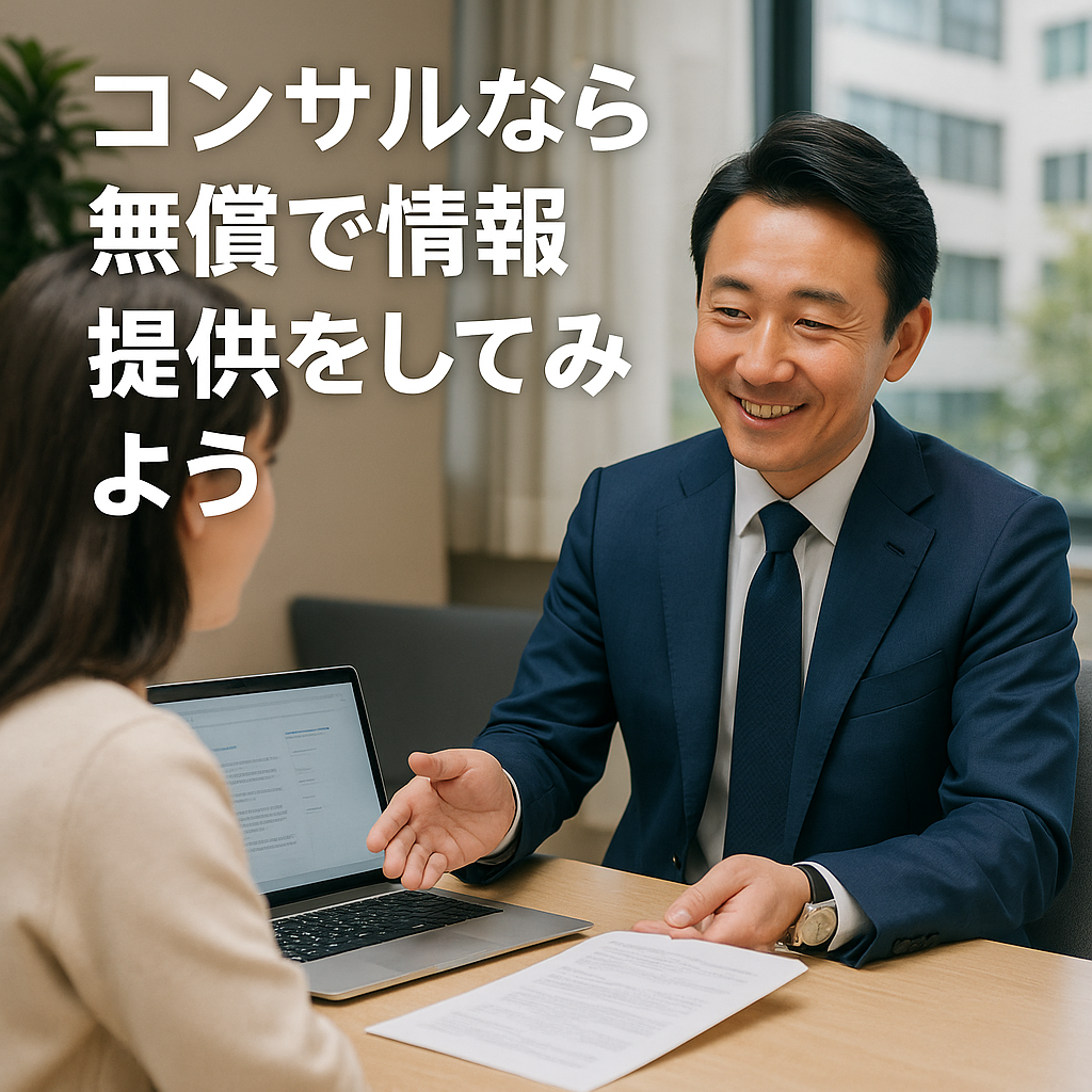 コンサルなら無償で情報提供をしてみよう