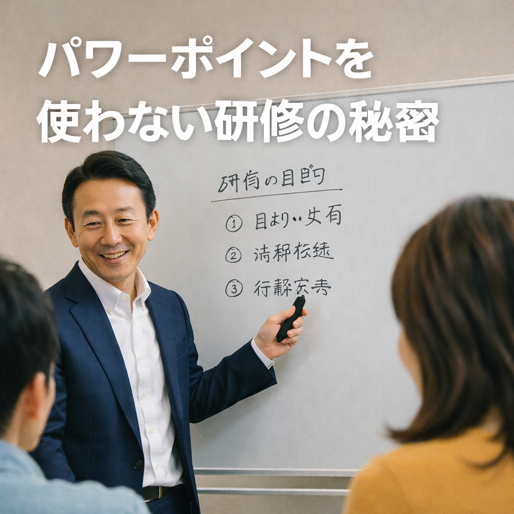 パワーポイントを使わない研修の秘密