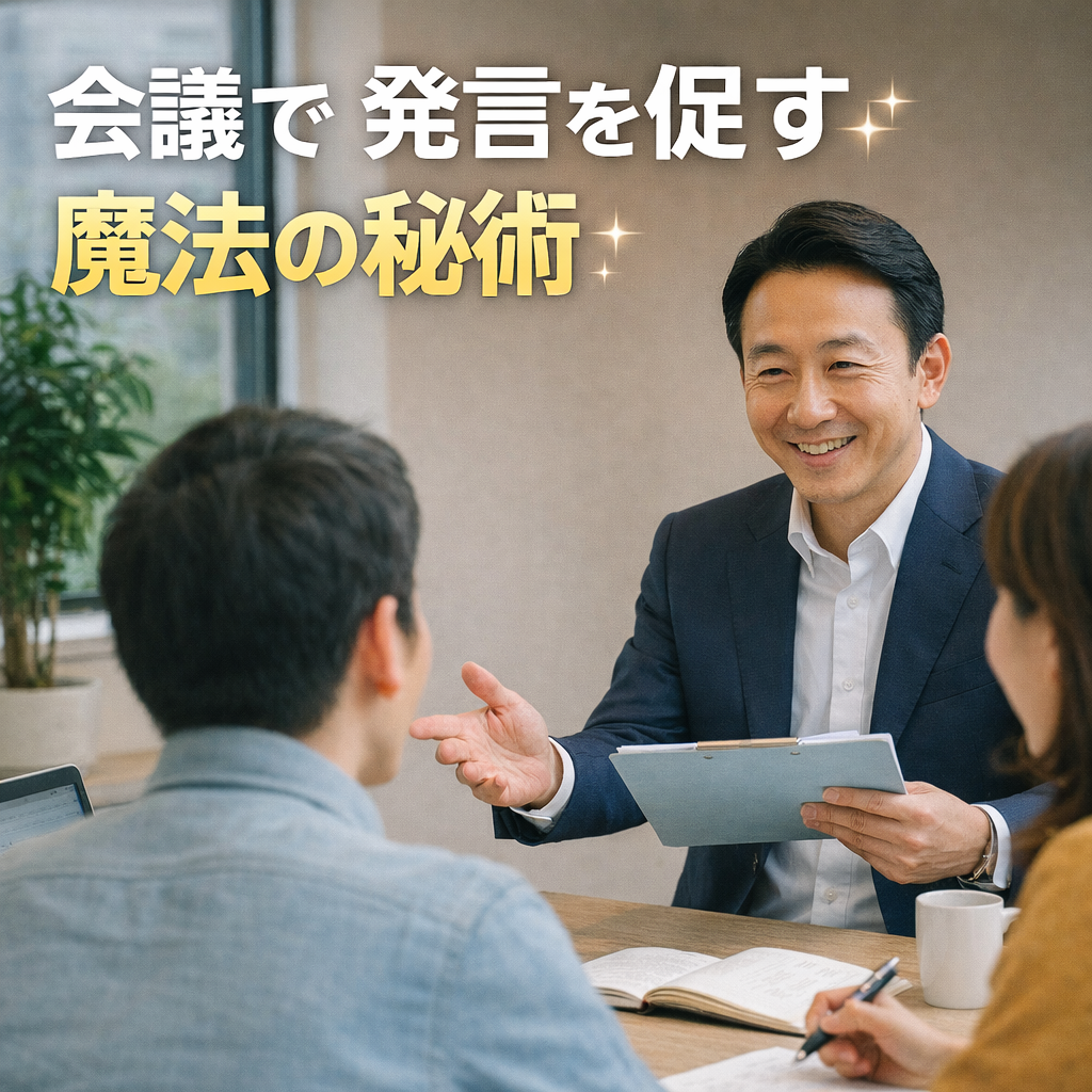 会議で発言を促す魔法の秘術